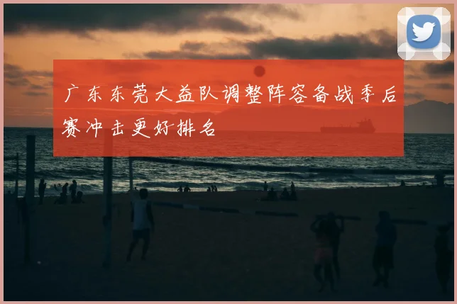广东东莞大益队调整阵容备战季后赛冲击更好排名